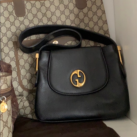 Gucci 1973 Leather Shoulder Bag - Picture 1 of 5